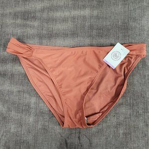 SO Soft Tab Bikini Bottom NWT Orange Rust Color Size XL